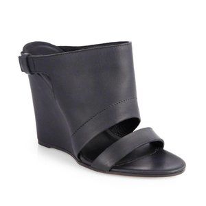 VINCE Kasia Leather Wedge Sandal size 8.5